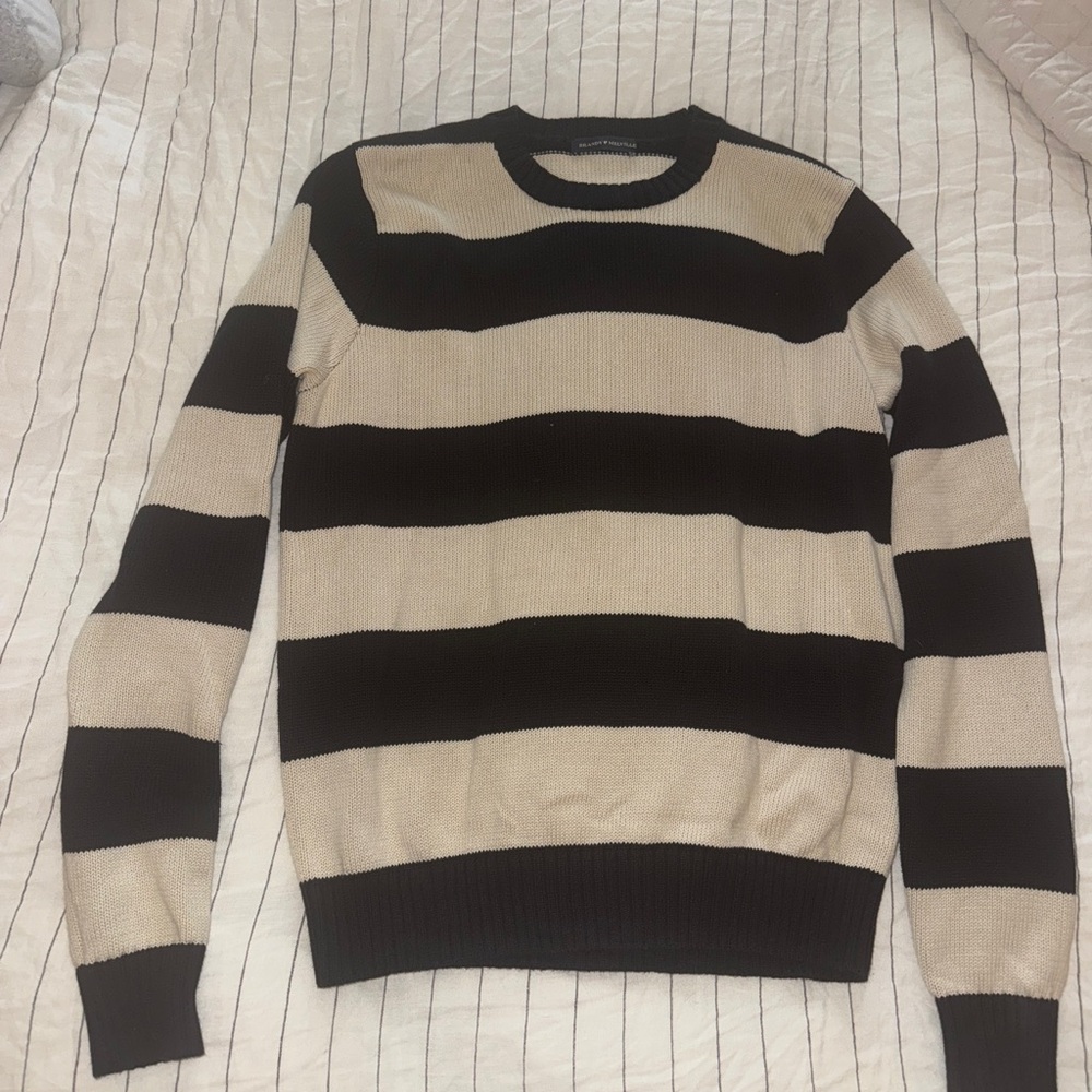 Brandy Melville Brianna Cotton Thick Stripe Sweater
